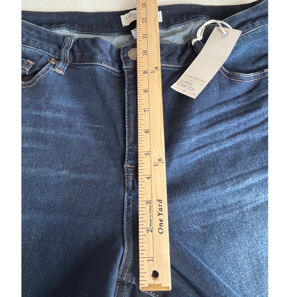 Lane Bryant Super Stretch Bootcut Jeans Dark Wash Blue Denim Plus Size 18 NWT - Picture 8 of 9